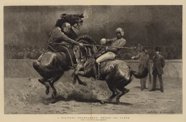 Vojenský turnaj, Sword versus Lance